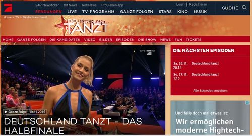 Pro7 Tanzshow mit NTV-Beteiligung