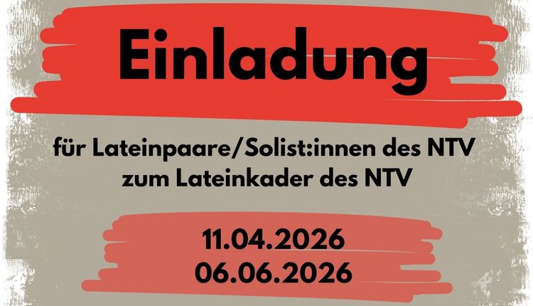 Einladung zum Lateinkader des NTV